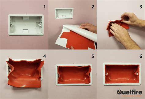 fire rated electrical box pads|intumescent pads for electrical sockets.